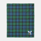 Scotts Blackwatch Ancient Tartan Pset Fleece Deken (Voorkant)