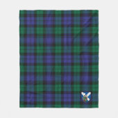 Scotts Blackwatch Modern Tartan Pset Fleece Deken (Voorkant)