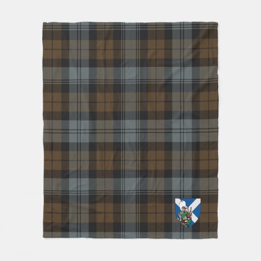 Scotts BlackWatch Weathered Tartan Pset Fleece Deken (Voorkant)