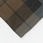 Scotts BlackWatch Weathered Tartan Pset Fleece Deken (Hoek)