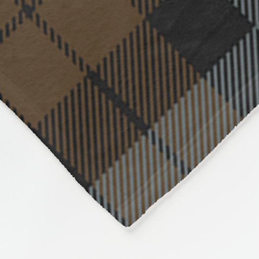 Scotts BlackWatch Weathered Tartan Pset Fleece Deken (Hoek)