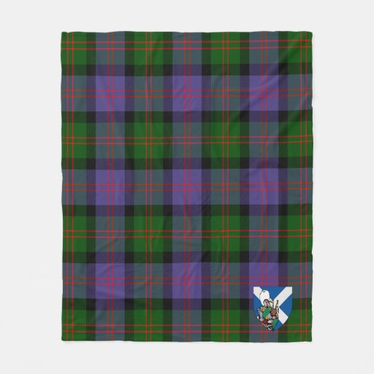 Scotts Blair Modern Tartan Pset Fleece Deken (Voorkant)