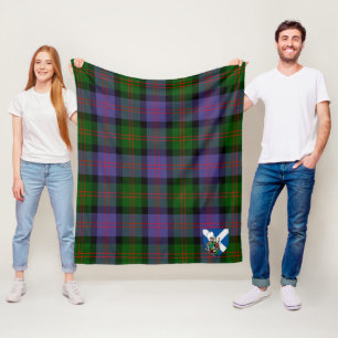 Scotts Blair Moderne Tartan Schotlandse ruit Fleece Deken