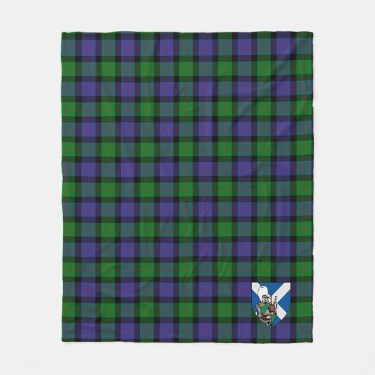 Scotts Blair Tartan Pset Fleece Deken (Voorkant)