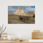 Scott's Bluff in hedendaags Nebraska Poster (Keuken)