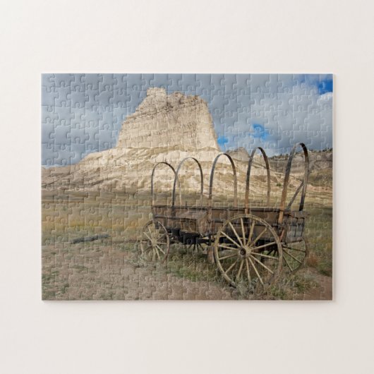 Scott's Bluff in het huidige Nebraska Legpuzzel (Horizontaal)