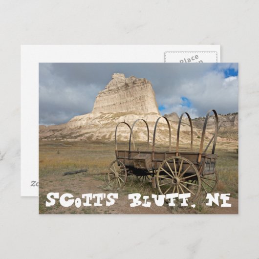 Scott's Bluff in present day Nebraska Briefkaart (Voorkant / Achterkant)