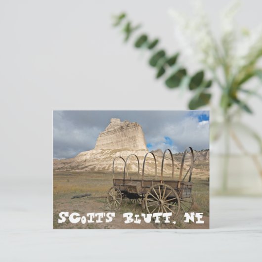 Scott's Bluff in present day Nebraska Briefkaart (Staand voorkant)