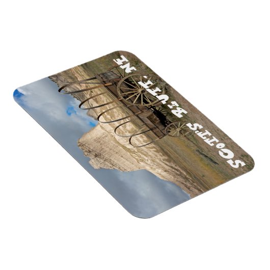 Scott's Bluff in present day Nebraska Magneet (Rechterzijde)