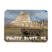 Scott's Bluff in present day Nebraska Magneet (Horizontaal)