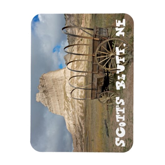 Scott's Bluff in present day Nebraska Magneet (Verticaal)