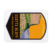 Scotts Bluff Nationaal Monument Magneet (Horizontaal)