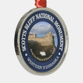 Scotts Bluff Nationaal Monument Metalen Ornament (Rechts)