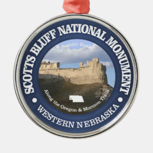 Scotts Bluff Nationaal Monument Metalen Ornament