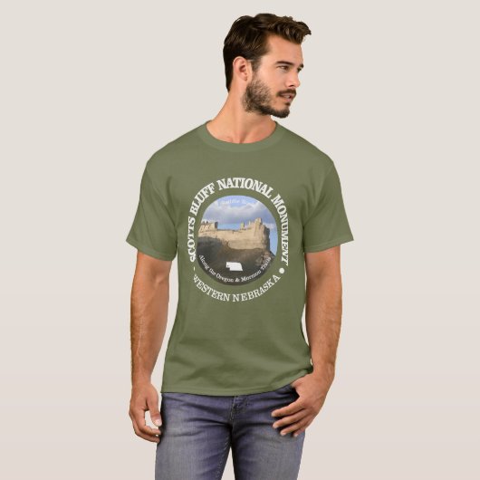 Scotts Bluff Nationaal Monument T-shirt (Voorkant volledig)