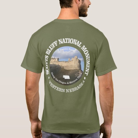 Scotts Bluff Nationaal Monument T-shirt (Achterkant)