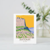Scotts Bluff National Monument Nebraska  Briefkaart (Staand voorkant)