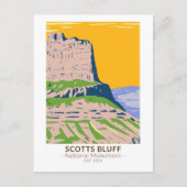 Scotts Bluff National Monument Nebraska  Briefkaart (Voorkant)