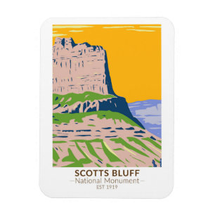 Scotts Bluff National Monument Nebraska  Magneet