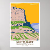 Scotts Bluff National Monument Nebraska Poster (Voorkant)