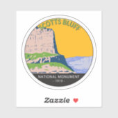 Scotts Bluff National Monument Nebraska  Sticker (Vel)