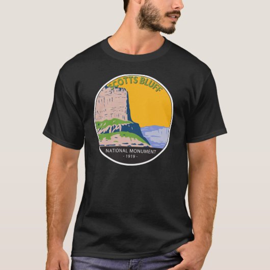 Scotts Bluff National Monument Nebraska  T-shirt (Voorkant)