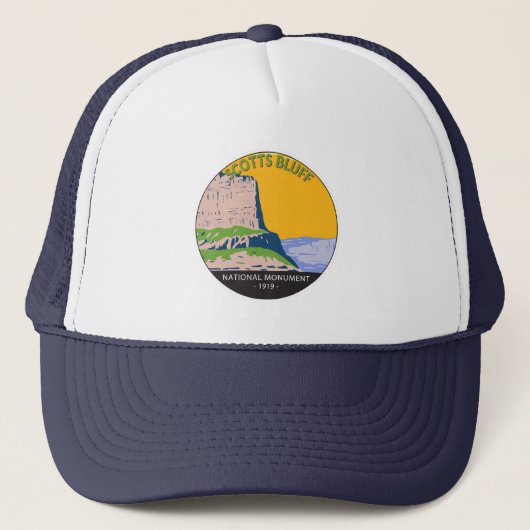 Scotts Bluff National Monument Nebraska  Trucker Pet (Voorkant)