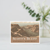 Scotts Bluff National Monument Nebraska USA Travel Briefkaart (Staand voorkant)