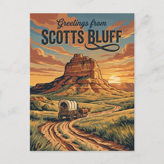 Scotts Bluff National Monument VS Briefkaart (Voorkant)