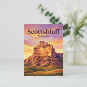 Scotts Bluff National Monument VS Briefkaart (Staand voorkant)