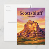 Scotts Bluff National Monument VS Briefkaart (Voorkant / Achterkant)