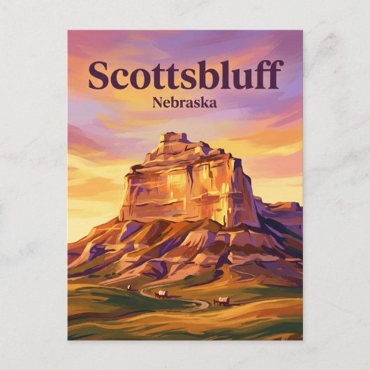 Scotts Bluff National Monument VS Briefkaart (Voorkant)