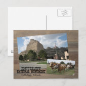 Scotts Bluff Nebraska National Monument Park USA Briefkaart (Voorkant / Achterkant)