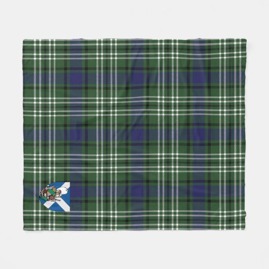 Scotts Blyth Tweeside District Tartan Pset Fleece Deken (Voorkant (Horizontaal))