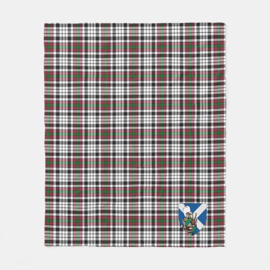 Scotts Borthwick Tartan Pset Fleece Deken (Voorkant)