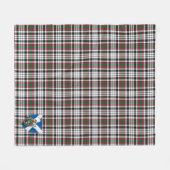 Scotts Borthwick Tartan Pset Fleece Deken (Voorkant (Horizontaal))