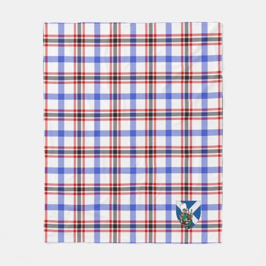 Scotts Boswell Modern Tartan Pset Fleece Deken (Voorkant)