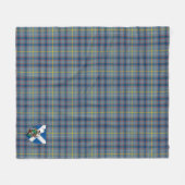 Scotts Boswell Tartan Pset Fleece Deken (Voorkant (Horizontaal))