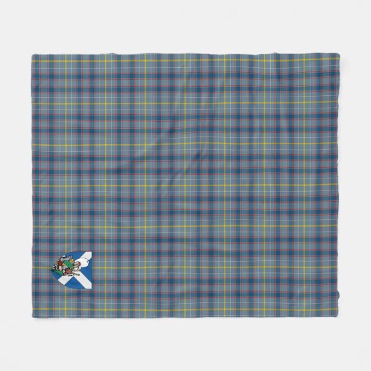 Scotts Boswell Tartan Pset Fleece Deken (Voorkant (Horizontaal))