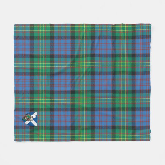 Scotts Bowie Ancient Tartan Pset Fleece Deken (Voorkant (Horizontaal))