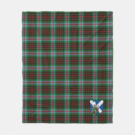 Scotts Brodie Tartan Pset Fleece Deken (Voorkant)