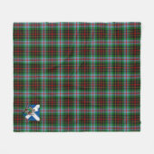 Scotts Brodie Tartan Pset Fleece Deken (Voorkant (Horizontaal))