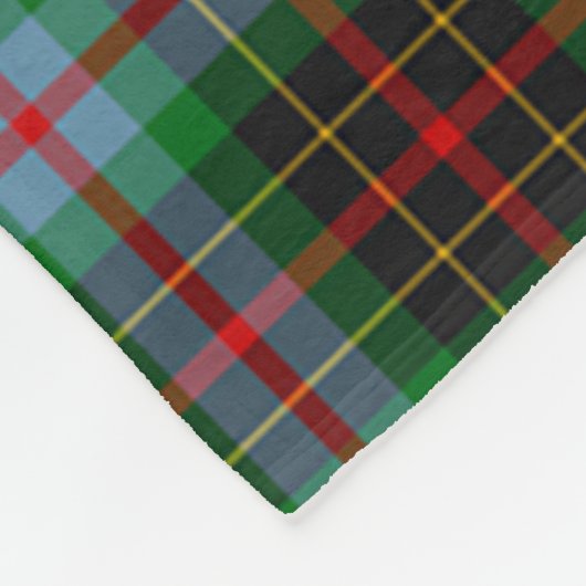 Scotts Brodie Tartan Pset Fleece Deken (Hoek)