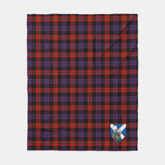 Scotts Broun Modern Tartan Pset Fleece Deken (Voorkant)