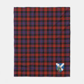 Scotts Broun Moderne Schotse Plaid Ruit Fleece Deken (Voorkant)