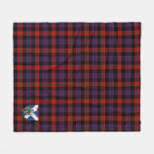 Scotts Broun Moderne Schotse Plaid Ruit Fleece Deken (Voorkant (Horizontaal))