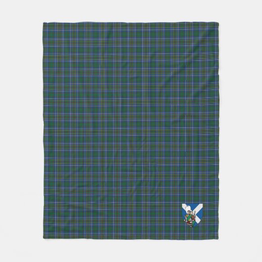 Scotts Broun Tartan Pset Fleece Deken (Voorkant)