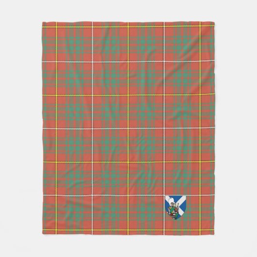 Scotts Bruce Ancient Tartan Pset Fleece Deken (Voorkant)