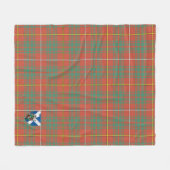 Scotts Bruce Ancient Tartan Pset Fleece Deken (Voorkant (Horizontaal))