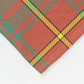 Scotts Bruce Ancient Tartan Pset Fleece Deken (Hoek)